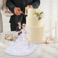 thumbnail image 6 of balikha Wedding Cake Dolls Couple Figures for Miniature Scene Anniversary Engagement B B, 6 of 9