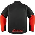 thumbnail image 2 of Icon Hooligan CE Mens Textile Motorcycle Jacket Black/Orange SM, 2 of 2