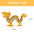 thumbnail image 3 of MasteelfCA Alloy Rhinestone Zodiac Dragon Statue Desktop Decoration Small Alloy Dragon Figurine, 3 of 8