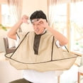 thumbnail image 5 of MOVTOTOP Adult Foldable Hair Cutting Cloak Home Using Hair Cutting Capes Clothes Hair Styling Accessory for Salon Barber Home Beige, 5 of 6