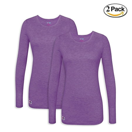 

Sivvan 2 Pack Womens Comfort Long Sleeve T-Shirt / Underscrub Tee