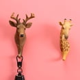 thumbnail image 6 of Vintage Animal Model Decoration Hanging Nails Home Door Back Wall Pendant Three-Dimensional Wall Decoration Resin Handicrafts 17*8.5*7.5cm Plum Deer, 6 of 8