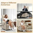 thumbnail image 5 of Korser Power Small Recliner Chair for Small Spaces with Wheels and USB Ports for Living Room,Khaki, 5 of 8