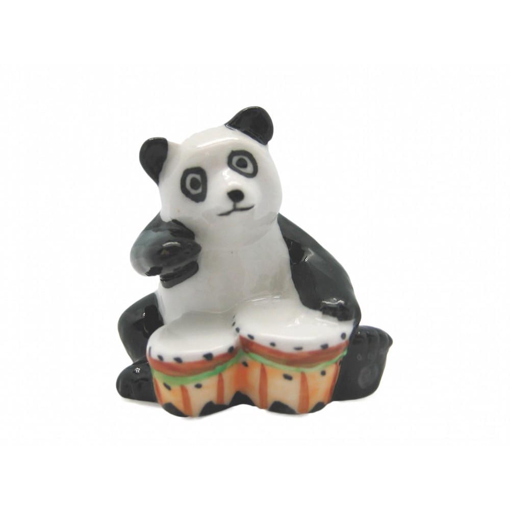 Miniature Musical Panda With Drum