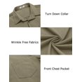 thumbnail image 5 of COOFANDY Men's Casual Button Down Shirts Long Sleeve Untucked Shirts Regular Fit Linen Shirt, 5 of 6