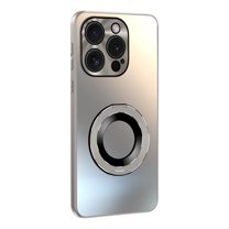 ELEHOLD for iPhone 15 Pro Case, Invisible Ring Kickstand Compatible with Magsafe Accessory Luxury Plating Shockproof Protective Phone Case for iPhone 15 Pro,Titaniumgray