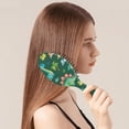 thumbnail image 3 of Bright Dinosaur Paddle Brush - Anti-Static & Shine Enhancing, Cartoon Dino Design, Great for Women & Girls, 3 of 5