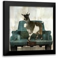 thumbnail image 1 of Sommers, Mindy 12x12 Black Modern Framed Museum Art Print Titled - Goat Vacation, 1 of 5
