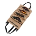 thumbnail image 1 of Douhoow Canvas Roll Up Tools Pouch Bags Wrench Organizer Carrier Car Back Seat Storage Bag, 1 of 3