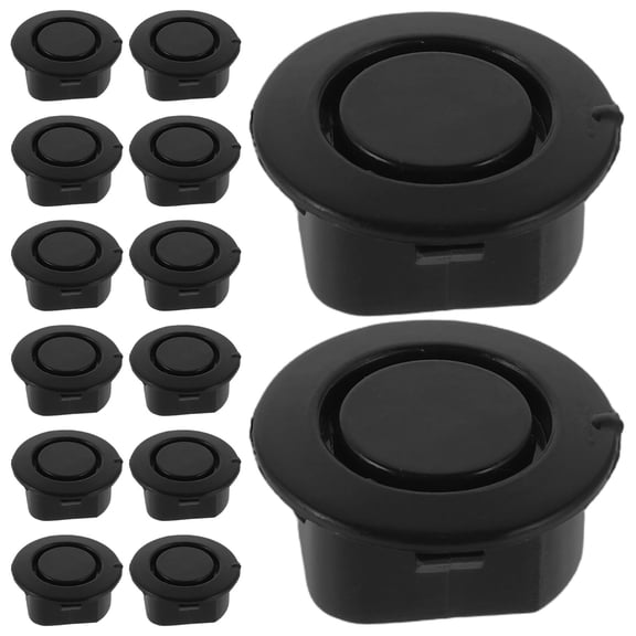 SEWCHICS 20Pcs Car Bumper Hole Caps Rubber Stoppers Plugs Black Compatible with Multiple Cars