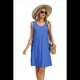 thumbnail image 4 of Vestido de Verano para Mujer, para Playa, Vacaciones, Azul Oscuro, Talla M, 4 of 10