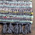 thumbnail image 3 of Safavieh Rag Rug Collection RAR121C Handmade Boho Stripe Cotton Area Rug, 11' x 15', Ink / Multi, 3 of 4