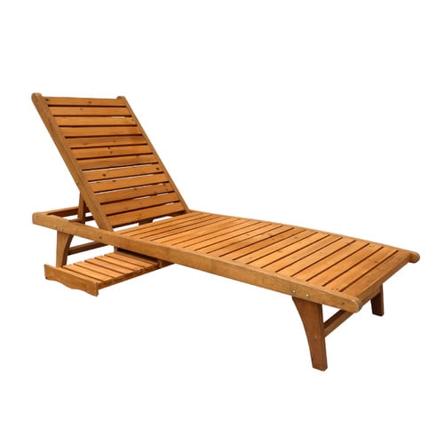 Leisure Season Chaise Lounge with Pull-Out Tray by Tradeworks Group LTD