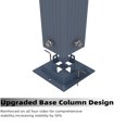 thumbnail image 6 of Danolapsi Outdoor Pergola 10 x 10ft Aluminum Pergola, Outdoor Shelter Modern Design with Adjustable Roof Sun Shade Pavilion Grape Trellis Grill Gazebo for Gardens, Patios, Garden Yard, Poolside, Deck, 6 of 7