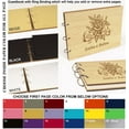 thumbnail image 7 of Darling Souvenir Personalized Engraved Laser Cut Wedding Guest Book Wooden Cover Sign-in Book Registry Guestbook Scrapbook-48, 7 of 7