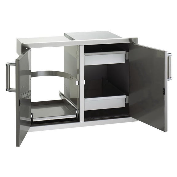 Fire Magic Double Doors with Trash Tray & Dual Drawers-w/o Louvers
