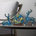 thumbnail image 5 of 3 Estatuas De Ciervos, Estatuilla De Resina, Escultura De Animales Para Adorno De Escritorio, 5 of 5