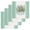 Green, variant on Eucalyptus Aqua Kitchen Dish Towels for Drying Dishes Set of 4, Stripes Bottle Flower Cactus Plant Waffle Weave Microfiber Hand Tea Bathroom Towels Quick Dry & Absorbent Towel 15.7x23.6