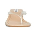 thumbnail image 2 of STEVE MADDEN Womens Clear Padded Claudette Square Toe Block Heel Slip On Heeled Thong Sandals 8.5 M, 2 of 3