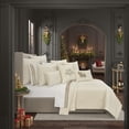 thumbnail image 3 of J. Queen New York  Grandeur Christmas Quilt Set White - King, 3 of 5