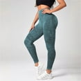thumbnail image 6 of Jkety Leggings for Women - High Waisted Tummy Control Buttery Soft Yoga Pants for Workout Athletic Workout Leggings for Women(Green,L), 6 of 9