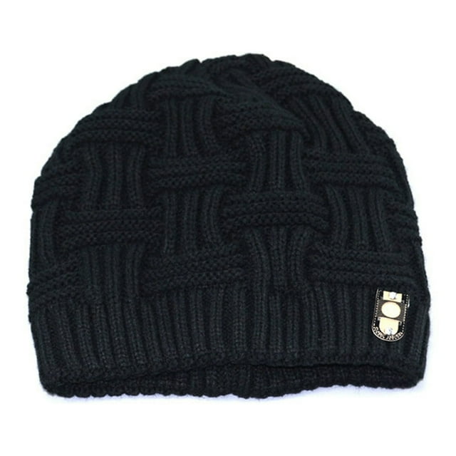 Tuques d'Hiver pour Hommes, Bonnet Tricoté, Bonnet Doux Uni, Tresse, Bonnet Chaud