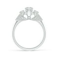 thumbnail image 2 of ANGARA Natural 0.5 Ct. Diamond Vintage Inspired Engagement Ring in 14K White Gold for Women (Ring Size: 12), 2 of 9