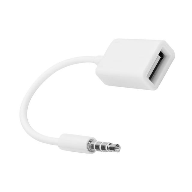 USB to 3.5mm Auxiliary Cable 3.5mm Male Plug to USB Female Audio Cable Conversion Adapter Cable for PC USB2.0 to 1/8 Male Auxiliary Audio Cable for Headphone Speakers