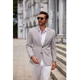 thumbnail image 5 of COOFANDY Men's Lightweight Two Button Knit Blazer - Casual Sport Coats Suit Jacket, 5 of 11