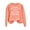 Orange, variant on IROINNID Christmas Long Sleeve Shirts for Women Christmas Printed Crewneck Pullover Loose Fitting Tops Casual Holiday Trendy Shirts,Black