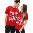 thumbnail image 6 of Baqcunre Valentine'S Day Shirts For Women Valentines Day Graphic T Shirt Couple Matching Shirt Short Sleeve T Shirt Shirt Womens Model(Red S-XXL),Womens Tops Graphic Tees Shirts For Women, 6 of 6