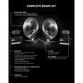 thumbnail image 4 of R1 Concepts Front Rear Brakes and Rotors Kit |Front Rear Brake Pads| Brake Rotors and Pads| Super Duty Brake Pads and Rotors| Brake Druma and Brake Shoes WFXN2-99195, 4 of 5