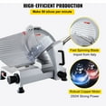 thumbnail image 5 of VEVOR 12" Commercial Meat Slicer 350W Electric Deli Slicer for Meat Cheese Bread, 5 of 10