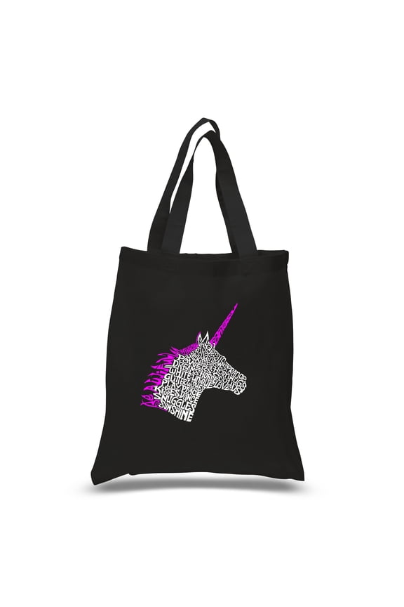 Small Word Art Tote Bag - Unicorn
