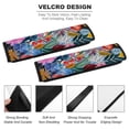thumbnail image 2 of WYYP Flowers Leaves Vibrant Car Seat Strap Pads Soft Comfort Car Seat Belt Pads Cover 2Pcs, 2 of 6
