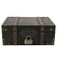 thumbnail image 2 of CAJA DE COFRE DEL TESORO VINTAGE, Joyero de Madera Retro Vintage Cofre de Joyería del Tesoro decorativo Con Cerrado, Caja de Almacenamiento Organizador, 2 of 7