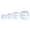 White + Gold Edge, variant on 4 Pack Small Cosmetic Containers with Lids Travel Jars for Cream/Lotion（20g/30g/50g/100g）