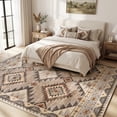 thumbnail image 2 of SIXHOME Southwestern Area Rug 6'x9' Vintage Geometric Large Area Rug Soft Indoor Carpet for Living Room Bedroom Dining Room Boho Rustic Tribal Rug, 2 of 7