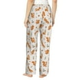 thumbnail image 3 of Naloa Cute Squirrel Fall Print Women’s Ultra-Soft Comfy Pajama Lounge Pants with Pockets & Drawstring, 3 of 8