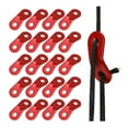 thumbnail image 2 of 40PCS Aluminum Alloy Rope Tensioner Tent Guyline Cord Adjuster Dual Holes Wind Rope Tent Buckle Ultralight Tent Stakes, 2 of 8