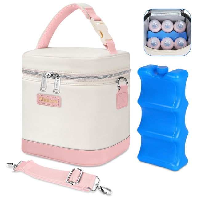 Bolsa refrigerante para leche materna Mancro 22x18x22 cm para 6 biberones de 9 oz