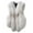 White, variant on Plus Size Women's Slim Vest Gilet Outwear Warm Faux Waistcoat Coat Vest, Stylish Faux Fur Design for Layering in Cold Weather, in Black, Size L