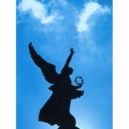 Angel Statue Under Blue Sky - Architecture Montreal Print Wall