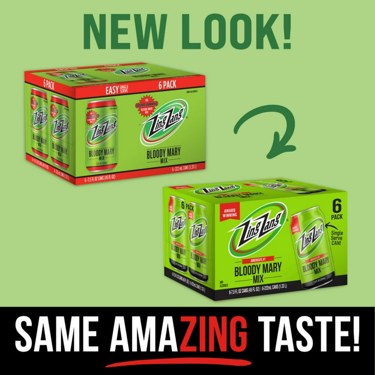 Zing Zang Bloody Mary Mix, Non-Alcoholic Cocktail Mixer, 7.5 Fl Oz