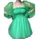 thumbnail image 5 of Txlixc Vestido casual femenino, cuello cuadrado de color sólido de verano, manga larga, S / M / L / XL Txlixc  moda, 5 of 9