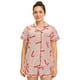 thumbnail image 1 of HITIME Pijama Navideña para Mujer de Seda de Leche Talla L, Conjunto de Short y Playera, Tela Ultra Suave y Transpirable, Comodidad de Lujo para Dormir o Lounge, 1 of 8