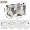 thumbnail image 7 of Yayeee Foldable Storage Basket for Shelves with Handles Waterproof Cloth Bins, Gray Cute Cats, 7 of 7