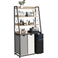 thumbnail image 1 of Herture Laundry Basket Section Laundry Hamper with s Shelf PullOut and Removable Laundry Bags Large x . Gallons for Laundry Room Bathroom Rustic PFXLN, 1 of 7