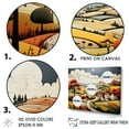 thumbnail image 3 of Designart "De Stijl Landscape In The Countryside" Countryside Floater Framed Canvas Prints, 3 of 5