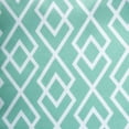 thumbnail image 6 of DII 14x72" Modern Fabric Outdoor Diamond Table Runner in Aqua Blue/White, 6 of 6